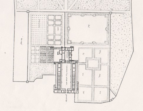 Pavillon d'Angle de l'enceinte des jardins, dépendance du Château